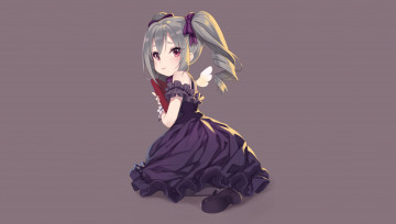 Картинка аниме idolm@ster девушка взгляд фон