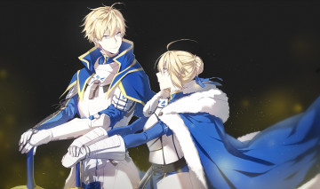 Картинка аниме fate stay+night двое