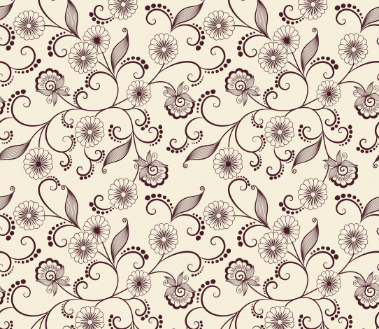 Обои картинки фото векторная графика, цветы , flowers, цветы, листики, текстура, узор, фон, вектор