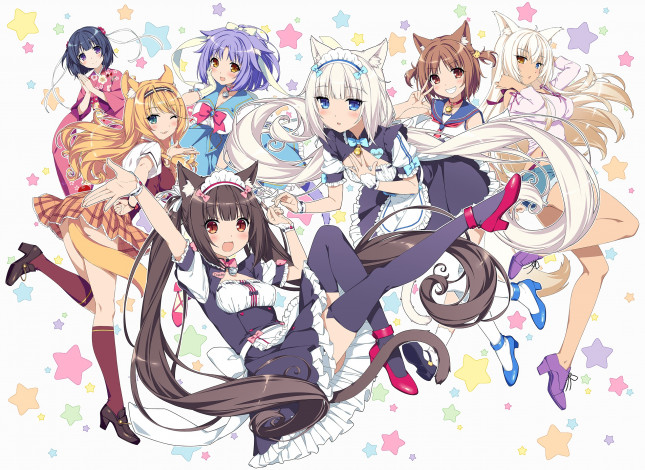 Обои картинки фото аниме, nekopara