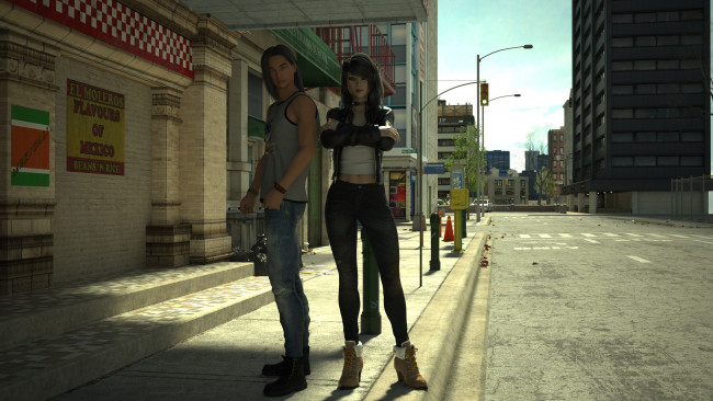 Обои картинки фото 3д графика, люди , people, фон, взгляд, девушка