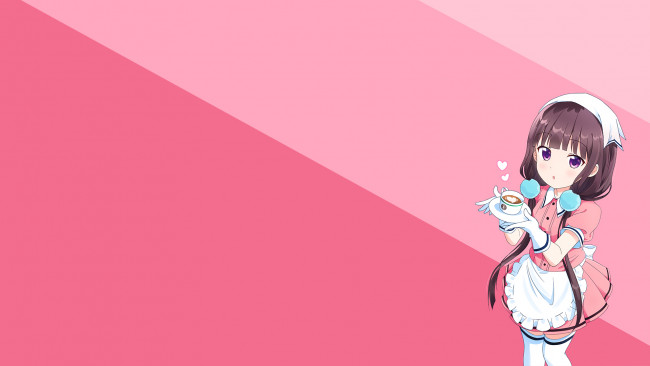 Обои картинки фото аниме, blend s, фон, взгляд, девушка