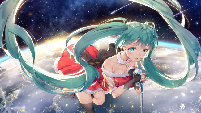 Обои картинки фото аниме, vocaloid, hatsune, miku