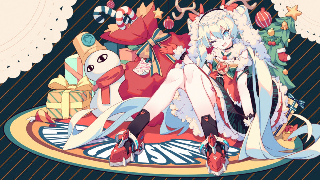 Обои картинки фото аниме, vocaloid, вокалоид