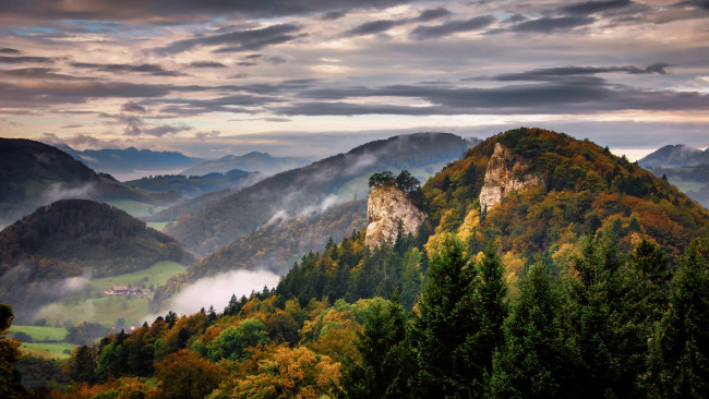 Обои картинки фото природа, горы, простор