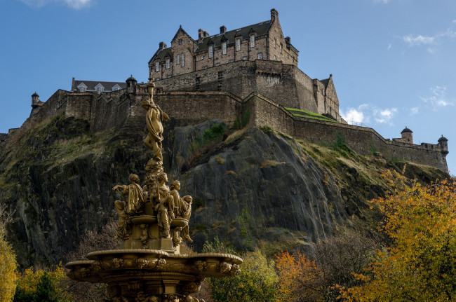 Обои картинки фото edinburgh, города, эдинбург , шотландия, панорама