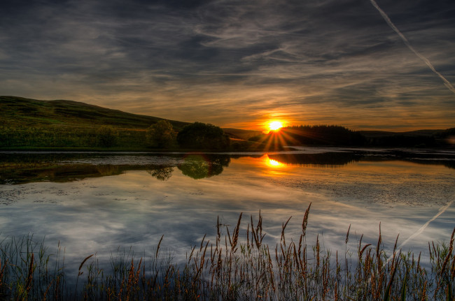 Обои картинки фото природа, восходы, закаты, простор