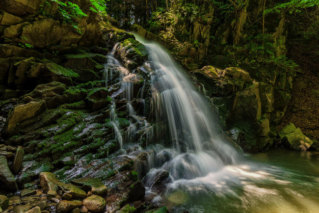 Обои картинки фото природа, водопады, простор