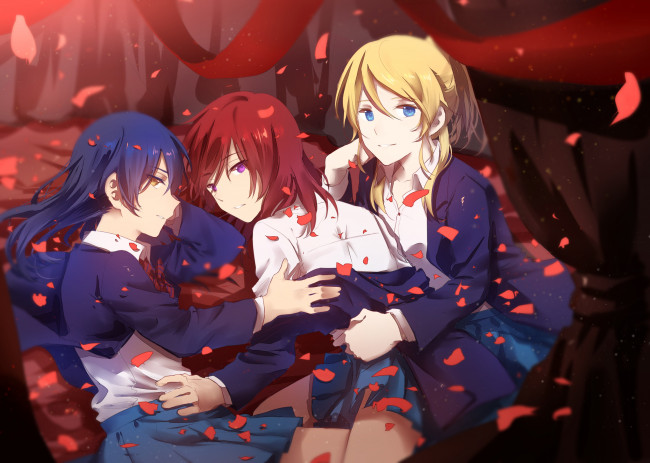 Обои картинки фото аниме, love live,  school idol project, love, live