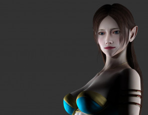 Картинка 3д+графика эльфы+ elves девушка взгляд фон