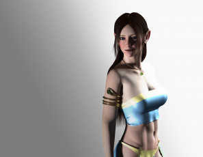 Картинка 3д+графика эльфы+ elves фон взгляд девушка