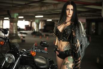 Картинка мотоциклы мото+с+девушкой девушки