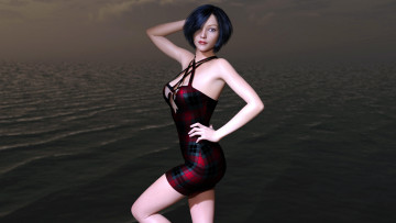 Картинка 3д+графика люди+ people фон взгляд девушка