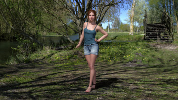 Картинка 3д+графика люди+ people фон взгляд девушка