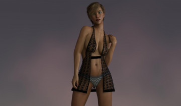 Картинка 3д+графика люди+ people фон взгляд девушка