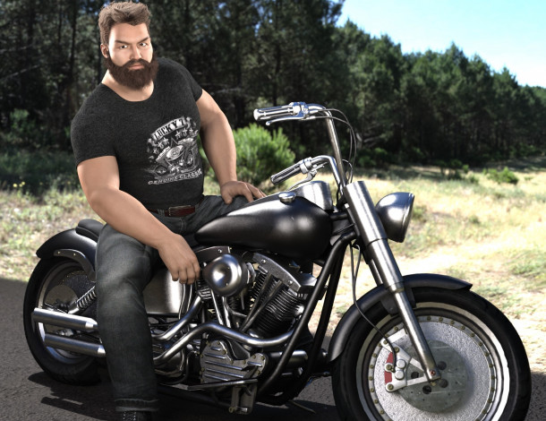 Обои картинки фото 3д графика, люди-авто, мото , people- car ,  moto, взгляд, фон, мужчина