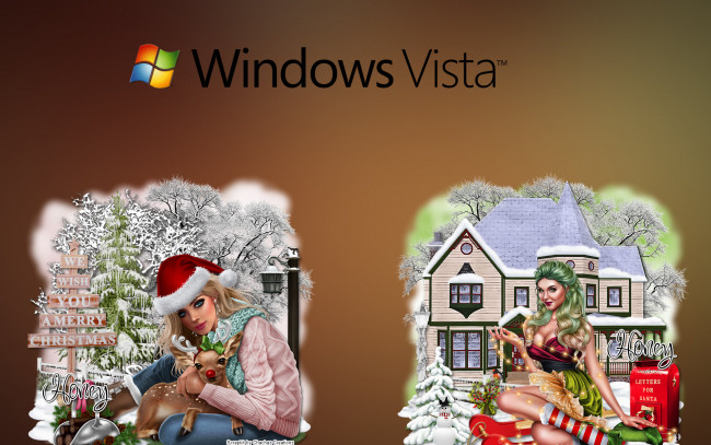 Обои картинки фото компьютеры, windows vista, windows longhorn, фон, логотип