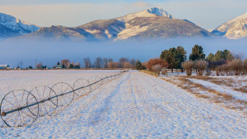 Картинка природа зима снег сугробы горы