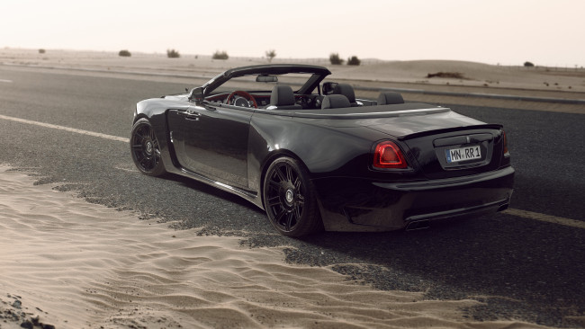 Обои картинки фото автомобили, rolls-royce, spofec, rolls, royce, dawn, black, badge, overdose, кабриолет, тюнинг, роллс, ройс