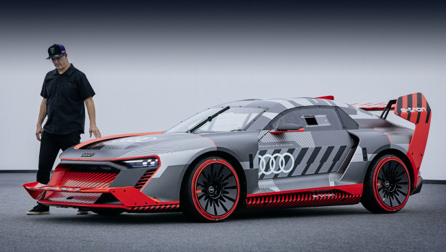 Обои картинки фото audi s1 e-tron quattro hoonitron , 2021, автомобили, audi, s1, e-tron, quattro, hoonitron, спортивное, купе, электрокар