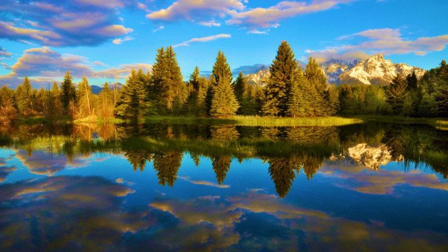 Обои картинки фото grand teton national park, wyoming, природа, реки, озера, grand, teton, national, park