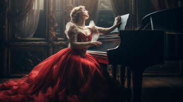 обоя комп,  дизайн, разное, компьютерный дизайн, девушка