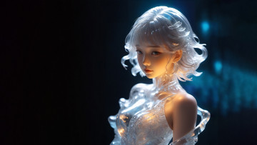 Картинка 3д+графика люди+ people девушка наряд