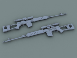 обоя свд, оружие, 3d