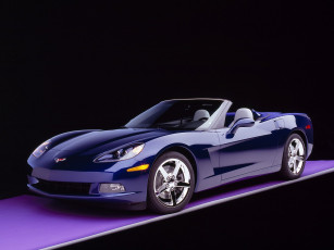 Картинка 2005 chevrolet corvette c6 convertible автомобили