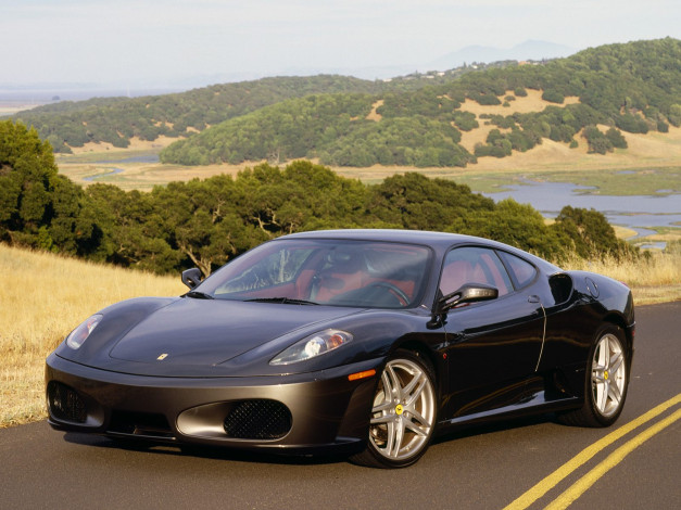 Обои картинки фото 2005, ferrari, f430, grigio, silverstone, автомобили
