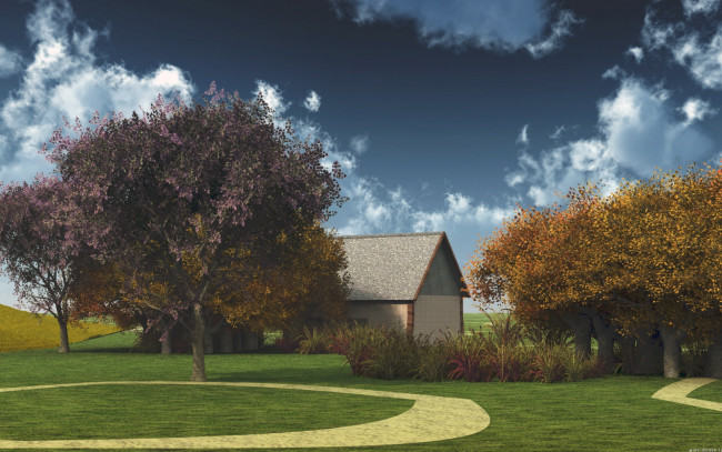 Обои картинки фото 3д, графика, nature, landscape, природа