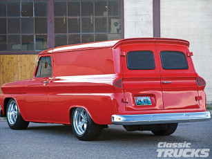 Картинка 1965 chevrolet panel truck автомобили custom van`s