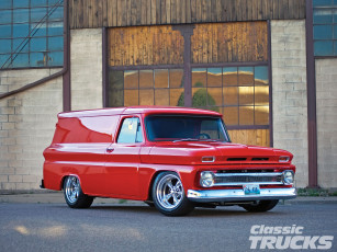 Картинка 1965 chevrolet panel truck автомобили custom van`s