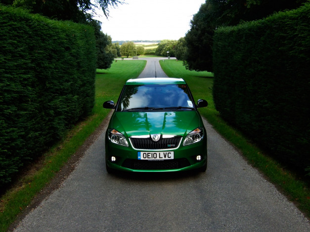Обои картинки фото автомобили, skoda, fabia