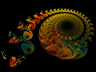 Картинка 3д графика fractal фракталы фон фрактал узор