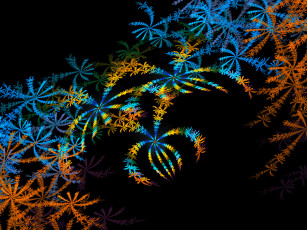 Картинка 3д графика fractal фракталы фон узор