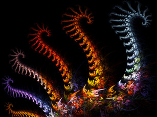 Картинка 3д графика fractal фракталы узор фон