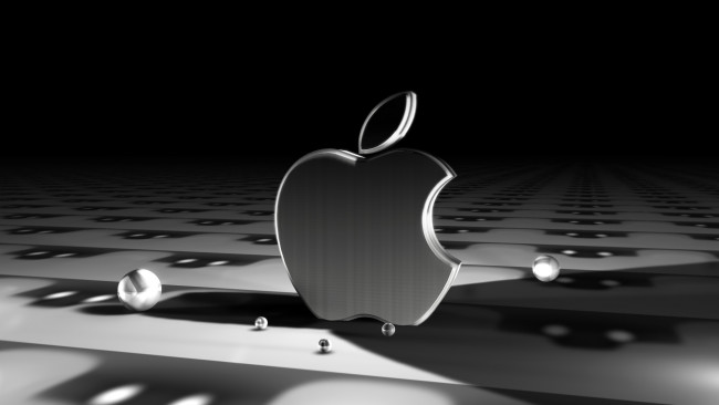 Обои картинки фото компьютеры, apple, фон, логотип, яблоко