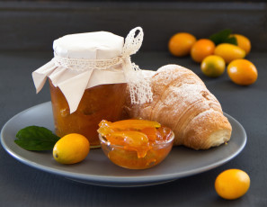 Картинка еда разное кумкват джем круассан