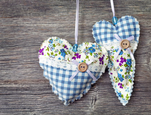 обоя праздничные, день святого валентина,  сердечки,  любовь, сердечки, пуговицы, кружева