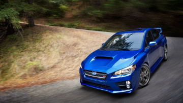 Картинка автомобили subaru синяя субару 2015 стиль sti wrx