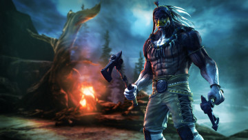 Картинка killer+instinct видео+игры -+killer+instinct индеец killer instinct thunder mountain томагавки индейский вождь