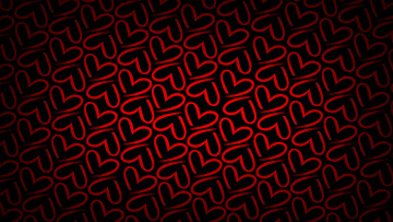 Картинка векторная+графика текстура сердце красный фон сердечки