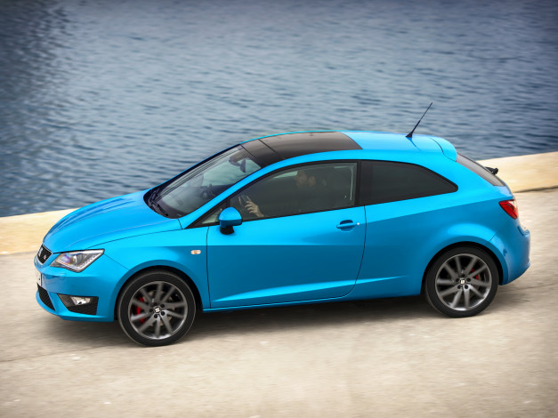 Обои картинки фото автомобили, seat, синий, fr, ibiza, sc