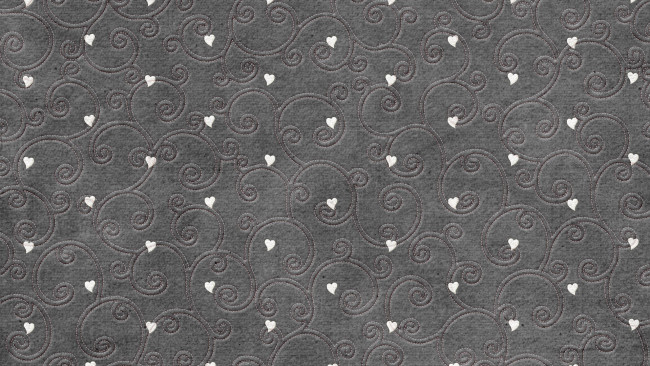 Обои картинки фото разное, текстуры, серый, фон, сердечки, стежки, завитки