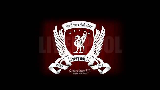 Обои картинки фото спорт, эмблемы клубов, liverpool, клуб, девиз, эмблема