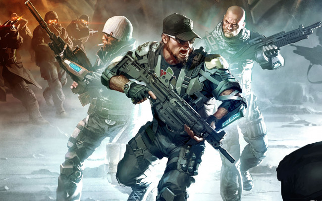 Обои картинки фото killzone,  mercenary, видео игры, mercenary, оружие, люди