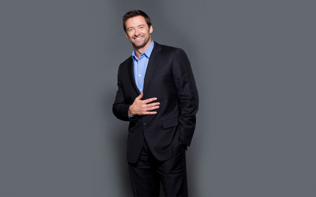 Обои картинки фото мужчины, hugh jackman, улыбка