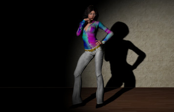 Картинка 3д+графика люди+ people фон взгляд девушка