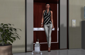 Картинка 3д+графика люди+ people взгляд девушка фон